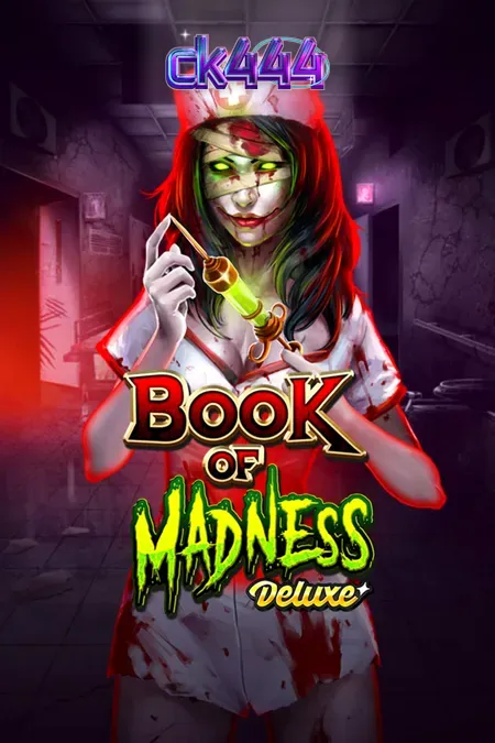 Book Of Madness Deluxe স্লটের গা ছমছমে অ্যাসাইলাম থিম এবং ভুতুড়ে প্রতীকের প্রদর্শন